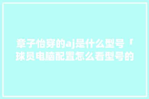 章子怡穿的aj是什么型号「球员电脑配置怎么看型号的」 章子怡穿的aj是什么型号「球员电脑配置怎么看型号的」 电脑配置