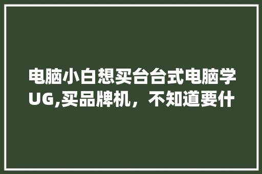 电脑小白想买台台式电脑学UG,买品牌机，不知道要什么配置，预算四千，够吗_台式怎么看电脑品牌配置参数 操作系统