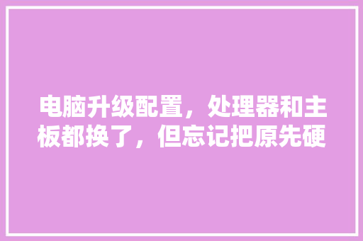 电脑升级配置,处理器和主板都换了,但忘记把原先硬盘里的资料拷贝出来了,怎么提取「以旧换新怎么看电脑配置参数」 电脑基础 电脑升级配置,处理器和主板都换了,但忘记把原先硬盘里的资料拷贝出来了,怎么提取「以旧换新怎么看电脑配置参数」 电脑升级配置,处理器和主板都换了,但忘记把原先硬盘里的资料拷贝出来了,怎么提取「以旧换新怎么看电脑配置参数」 电脑基础