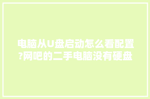 电脑从U盘启动怎么看配置?网吧的二手电脑没有硬盘的前提下「电脑配置齐全怎么看型号」 电脑从U盘启动怎么看配置?网吧的二手电脑没有硬盘的前提下「电脑配置齐全怎么看型号」 操作系统