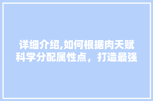 详细介绍,如何根据肉天赋科学分配属性点，打造最强战士