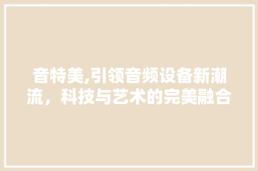 音特美,引领音频设备新潮流，科技与艺术的完美融合