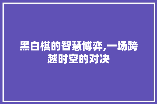 黑白棋的智慧博弈,一场跨越时空的对决 操作系统