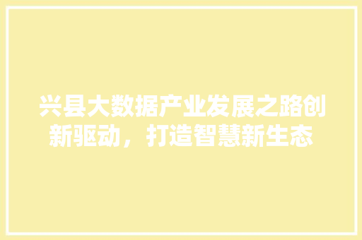 兴县大数据产业发展之路创新驱动，打造智慧新生态 操作系统