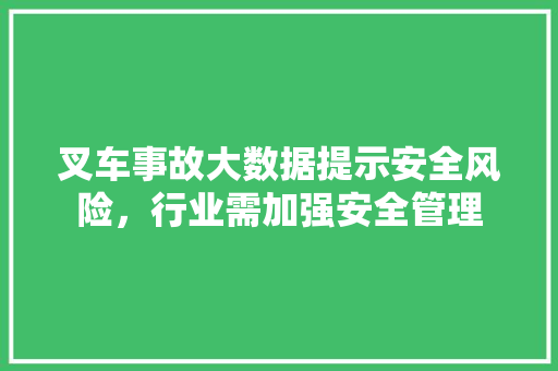 叉车事故大数据提示安全风险,行业需加强安全管理 叉车事故大数据提示安全风险,行业需加强安全管理