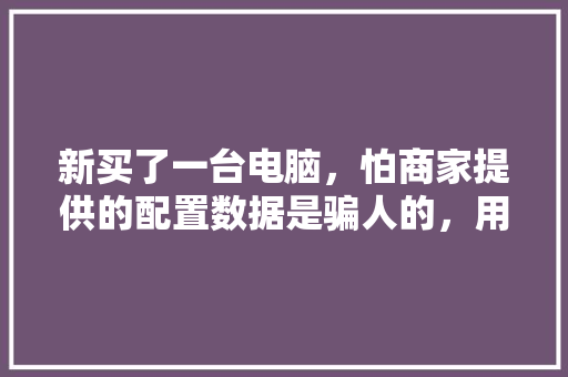 新买了一台电脑，怕商家提供的配置数据是骗人的，用鲁大师能准确检测出电脑硬件配置吗「电脑怎么看牌子配置高低啊」 新买了一台电脑，怕商家提供的配置数据是骗人的，用鲁大师能准确检测出电脑硬件配置吗「电脑怎么看牌子配置高低啊」 电脑故障维修