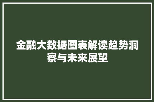 金融大数据图表解读趋势洞察与未来展望