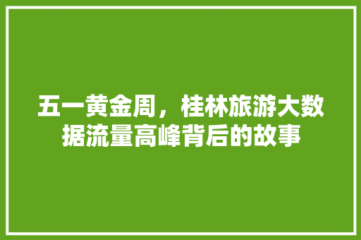 五一黄金周，桂林旅游大数据流量高峰背后的故事