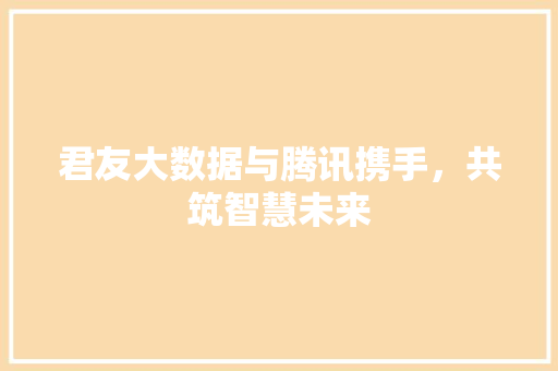 君友大数据与腾讯携手，共筑智慧未来