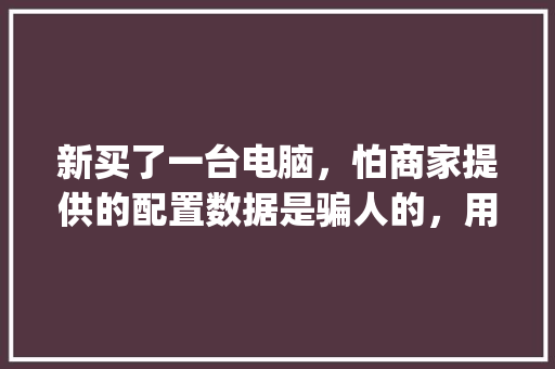 新买了一台电脑，怕商家提供的配置数据是骗人的，用鲁大师能准确检测出电脑硬件配置吗_电脑怎么看配置什么牌子的笔记本
