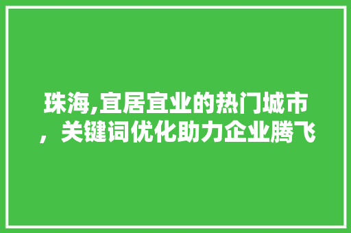 珠海,宜居宜业的热门城市,关键词优化助力企业腾飞 珠海,宜居宜业的热门城市,关键词优化助力企业腾飞