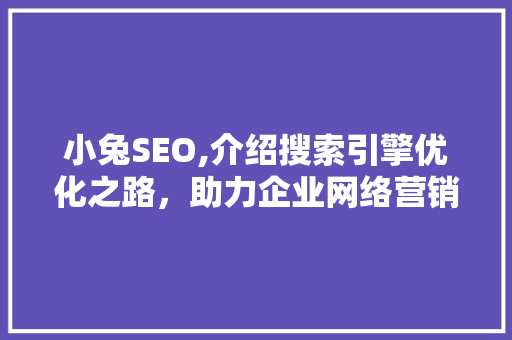 小兔SEO,介绍搜索引擎优化之路,助力企业网络营销 小兔SEO,介绍搜索引擎优化之路,助力企业网络营销