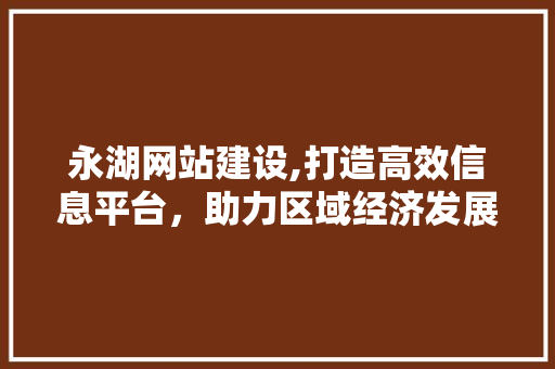 永湖网站建设,打造高效信息平台，助力区域经济发展 网络技术