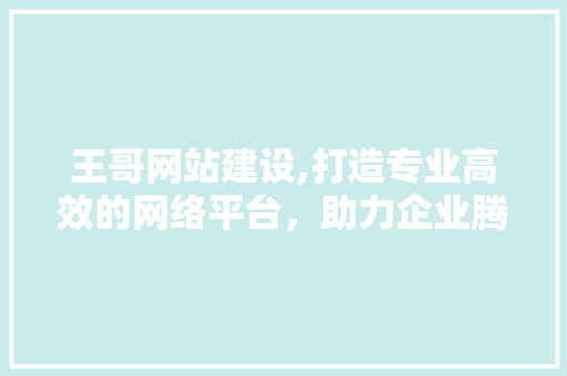 王哥网站建设,打造专业高效的网络平台,助力企业腾飞 王哥网站建设,打造专业高效的网络平台,助力企业腾飞