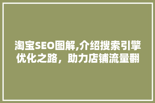 淘宝SEO图解,介绍搜索引擎优化之路，助力店铺流量翻倍！