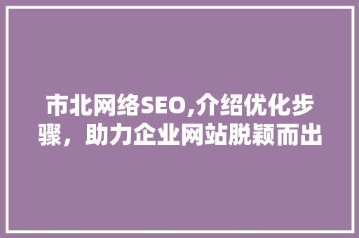 市北网络SEO,介绍优化步骤，助力企业网站脱颖而出