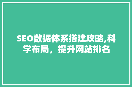 SEO数据体系搭建攻略,科学布局，提升网站排名 电脑故障维修