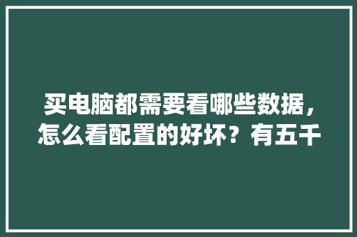 买电脑都需要看哪些数据，怎么看配置的好坏？有五千左右的推荐吗_怎么看的懂电脑配置好坏啊