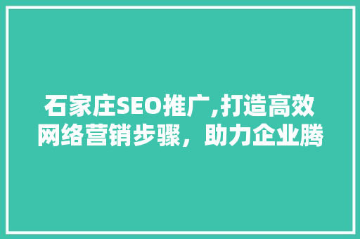 石家庄SEO推广,打造高效网络营销步骤,助力企业腾飞 石家庄SEO推广,打造高效网络营销步骤,助力企业腾飞