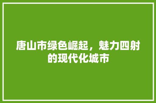 唐山市绿色崛起,魅力四射的现代化城市 电脑故障维修 唐山市绿色崛起,魅力四射的现代化城市 电脑故障维修