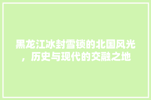 黑龙江冰封雪锁的北国风光，历史与现代的交融之地