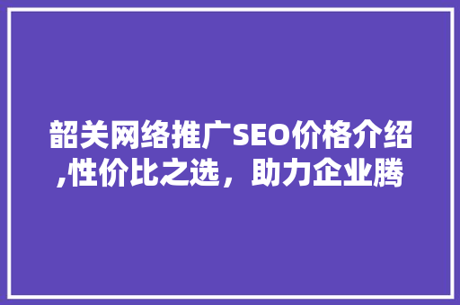 韶关网络推广SEO价格介绍,性价比之选，助力企业腾飞