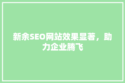新余SEO网站效果显著，助力企业腾飞 操作系统
