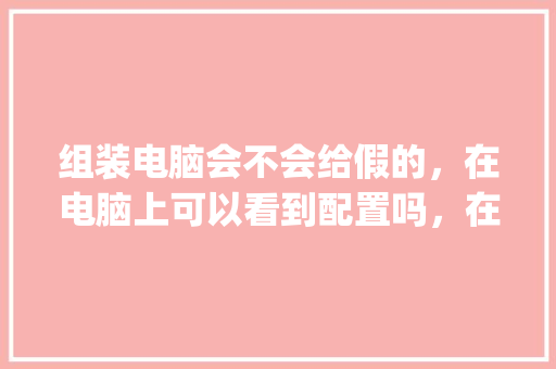 组装电脑会不会给假的，在电脑上可以看到配置吗，在电脑上看到的都是真的吗_怎么看电脑配置是假配置的