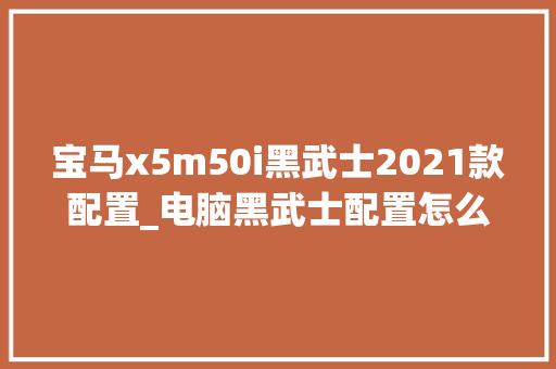 宝马x5m50i黑武士2021款配置_电脑黑武士配置怎么看型号