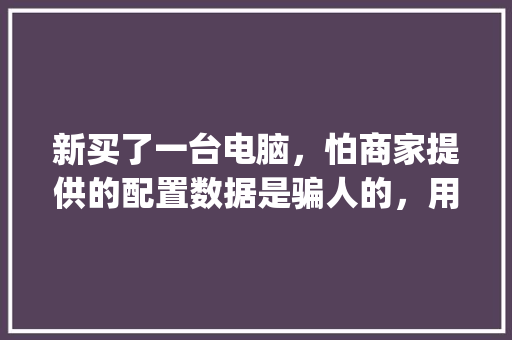新买了一台电脑，怕商家提供的配置数据是骗人的，用鲁大师能准确检测出电脑硬件配置吗_怎么看组装电脑配置价格表