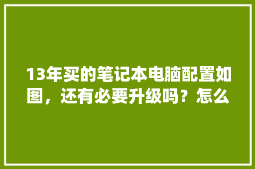 13年买的笔记本电脑配置如图,还有必要升级吗?怎么升级呢_台式电脑必要配置怎么看型号 13年买的笔记本电脑配置如图,还有必要升级吗?怎么升级呢_台式电脑必要配置怎么看型号