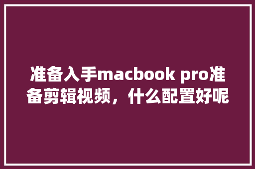 准备入手macbook pro准备剪辑视频，什么配置好呢_macbook如何看电脑配置