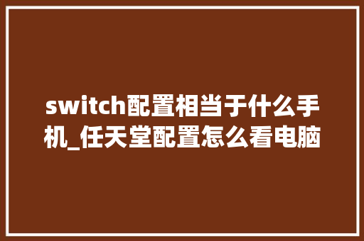 switch配置相当于什么手机_任天堂配置怎么看电脑型号
