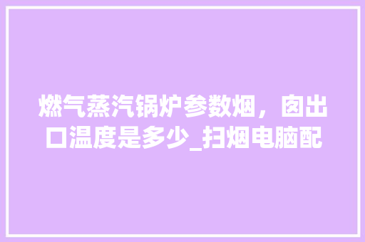 燃气蒸汽锅炉参数烟，囱出口温度是多少_扫烟电脑配置怎么看