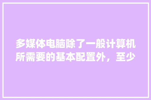 多媒体电脑除了一般计算机所需要的基本配置外，至少还应有光驱、音箱和什么_电脑怎么看光盘系统配置参数
