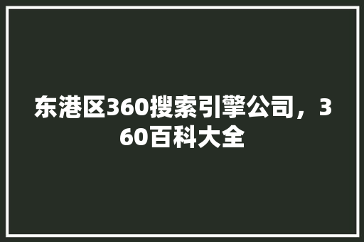 东港区360搜索引擎公司，360百科大全