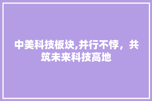 中美科技板块,并行不悖,共筑未来科技高地 操作系统 中美科技板块,并行不悖,共筑未来科技高地 中美科技板块,并行不悖,共筑未来科技高地 操作系统