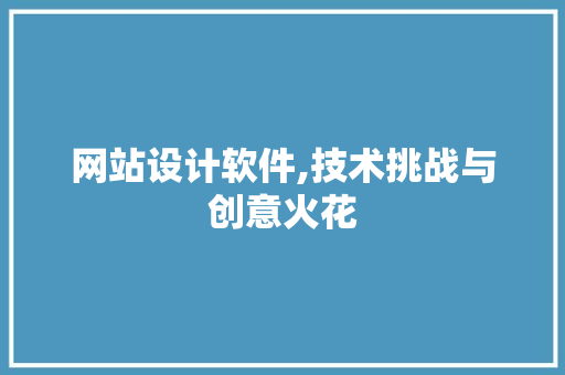 网站设计软件,技术挑战与创意火花 网络技术 网站设计软件,技术挑战与创意火花 网站设计软件,技术挑战与创意火花 网络技术